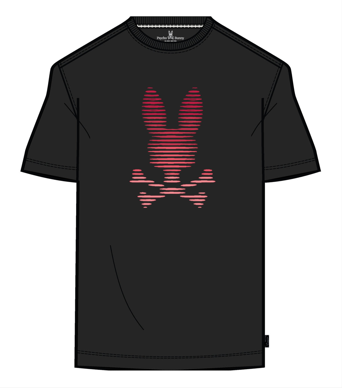 Slade Bunny Print Graphic Tee-Black