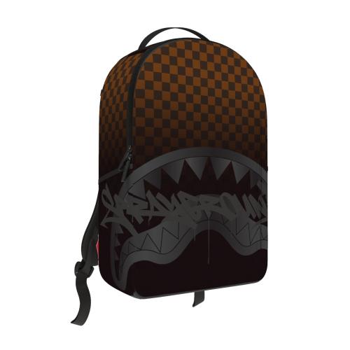 Brown Check Ghost Drip Backpack