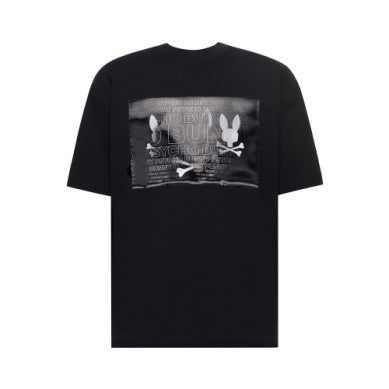 Jarvis Relaxed Fit Graphic Tee-Black