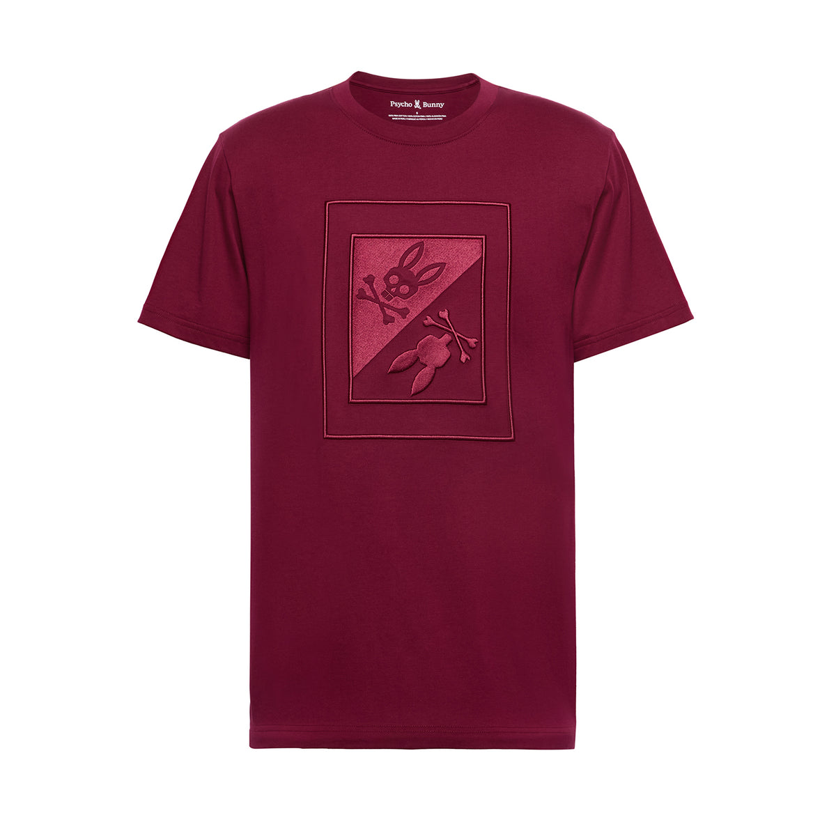 Men's Valdez Embroidered Graphic Tee (Crimson)