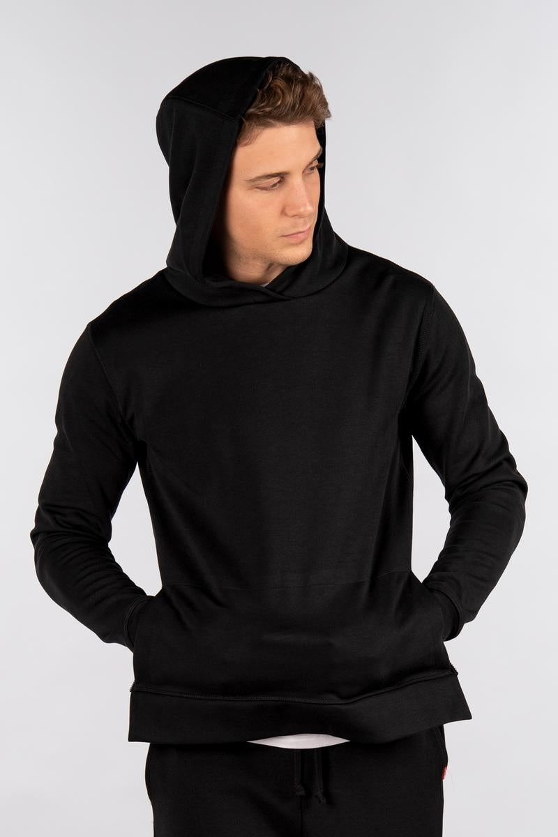 City Lab - Side-Zip Pullover Hoodie - Black