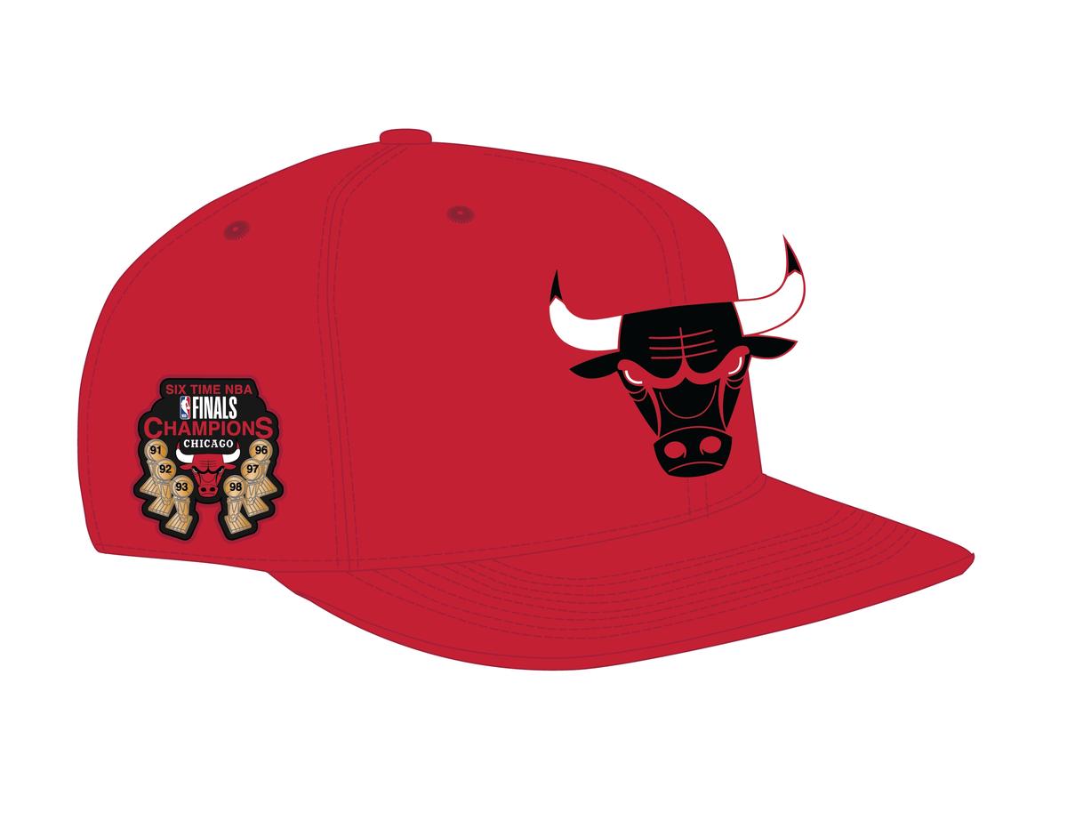 Pro Standard-Chicago Bulls Logo Snapback Hat-Red