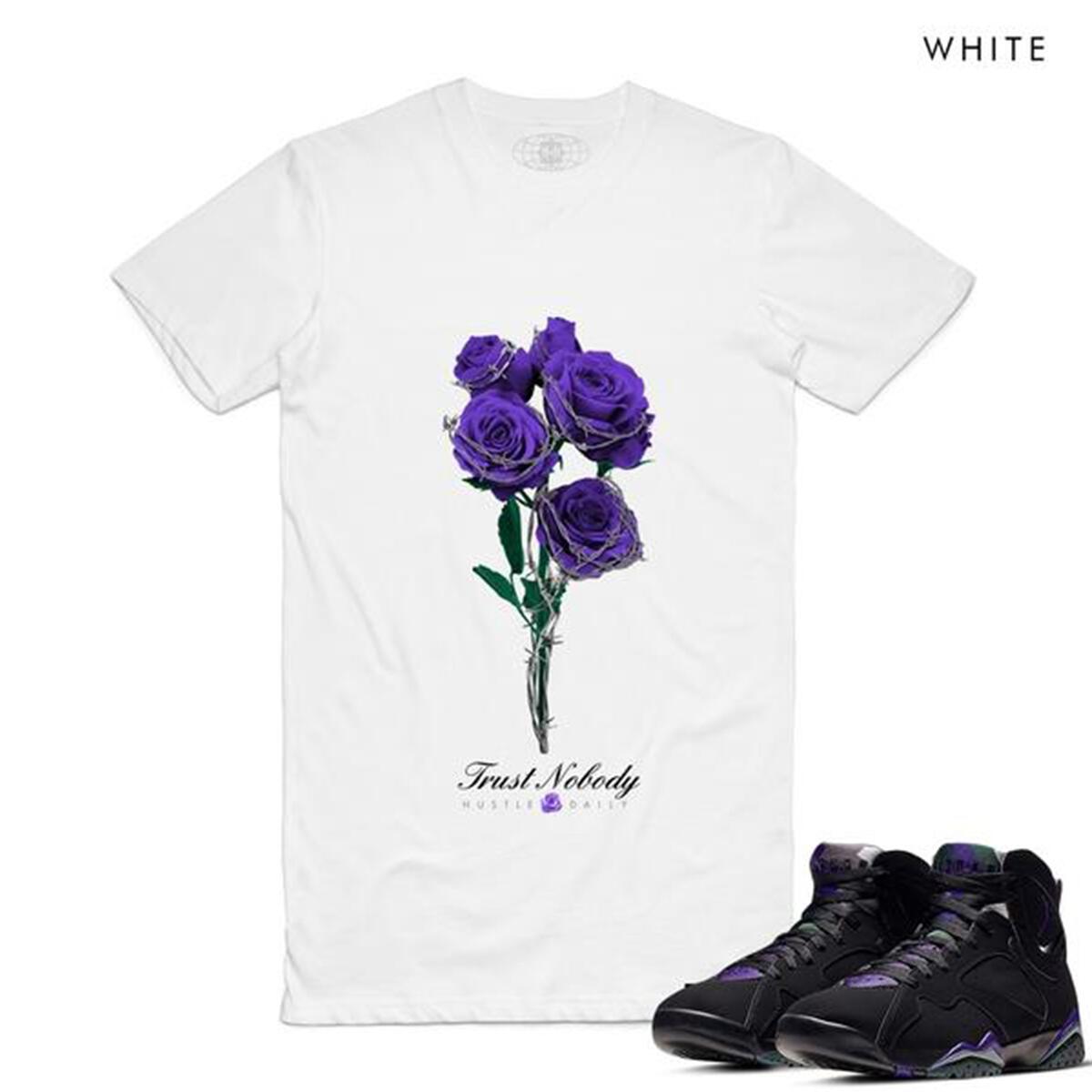 Barbed Roses Tee-White