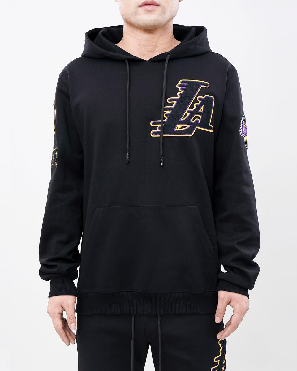 Pro Standard-Los Angeles Lakers LA Logo Hoodie Set-Black