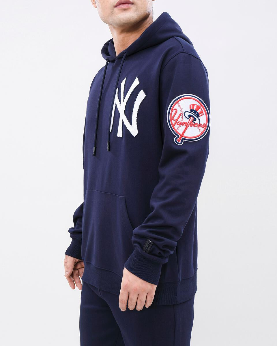 Pro Standard-New York Yankees Logo Hoodie Set-Navy Blue