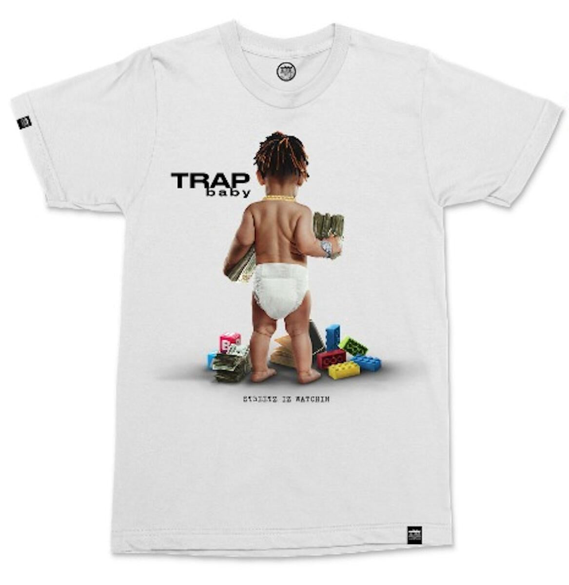 Streetz Iz Watchin - Trap Baby Tee - Cream