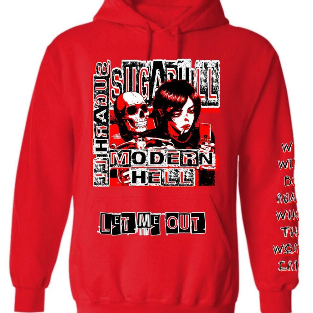 Modern Hell Hoodie-Red