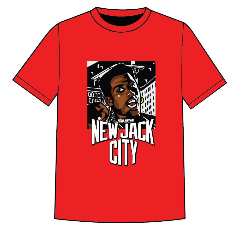 New-Jack City-Nino Brown-Tshirt-Red
