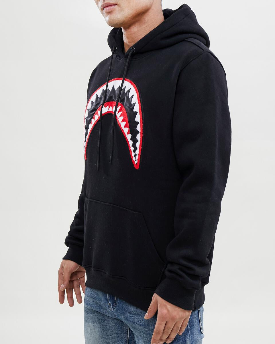 Shark Mouth Hoodie-Black