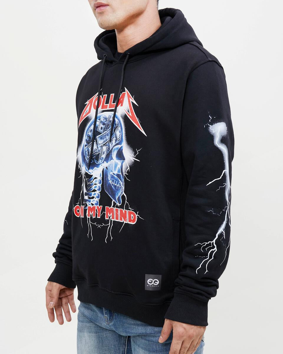 On My Mind Hoodie-Black