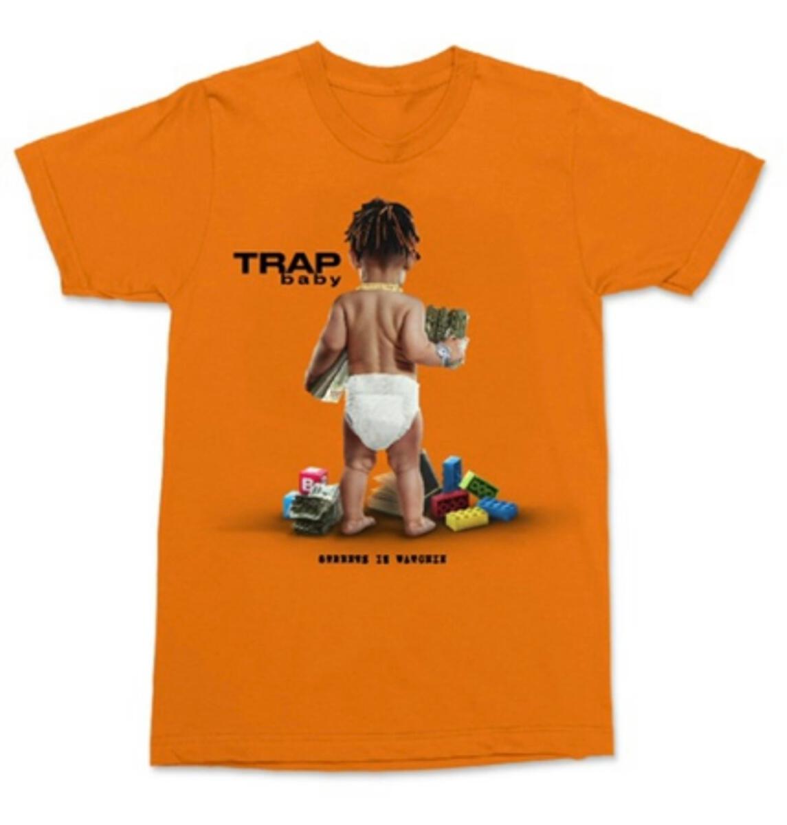 Streetz Iz Watchin - Trap Baby Tee - Orange