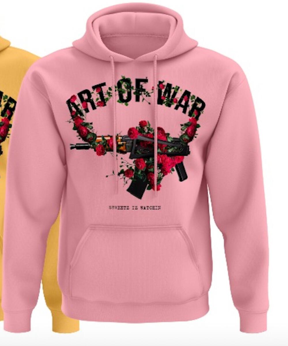 Streetz Iz Watchin - Art Of War Hoodie - Pink