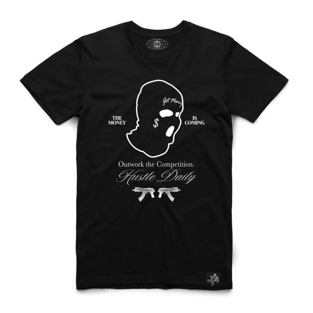 The Money Is Coming Tee-Black
