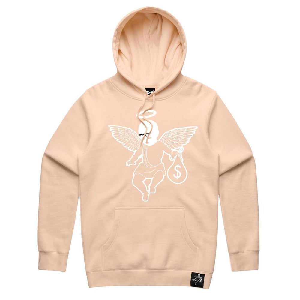 Money Motivated Pale Pink Hoodie-Pale Pink