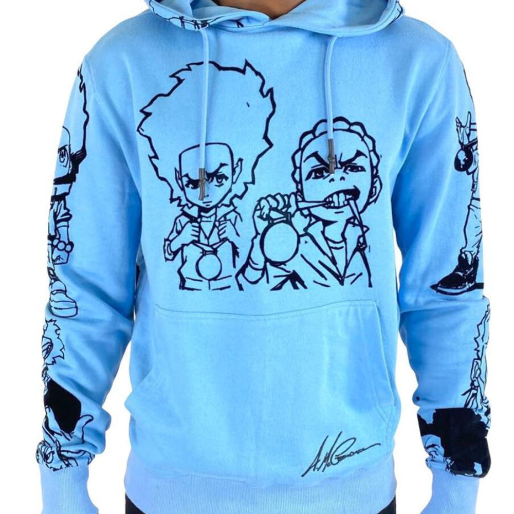 deKryptic x The Boondocks Hoodie-NC Blue