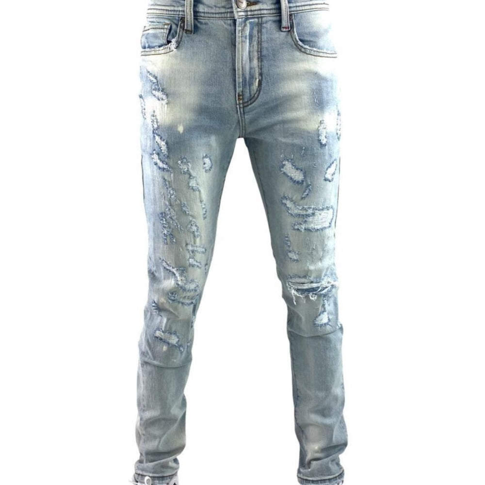 Preme Basic Ethereal Denim Jeans-Ice Indigo