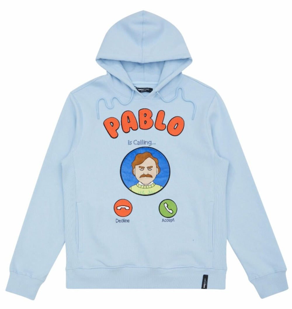 Pablo's Call Declined Hoodie-Light-Blue
