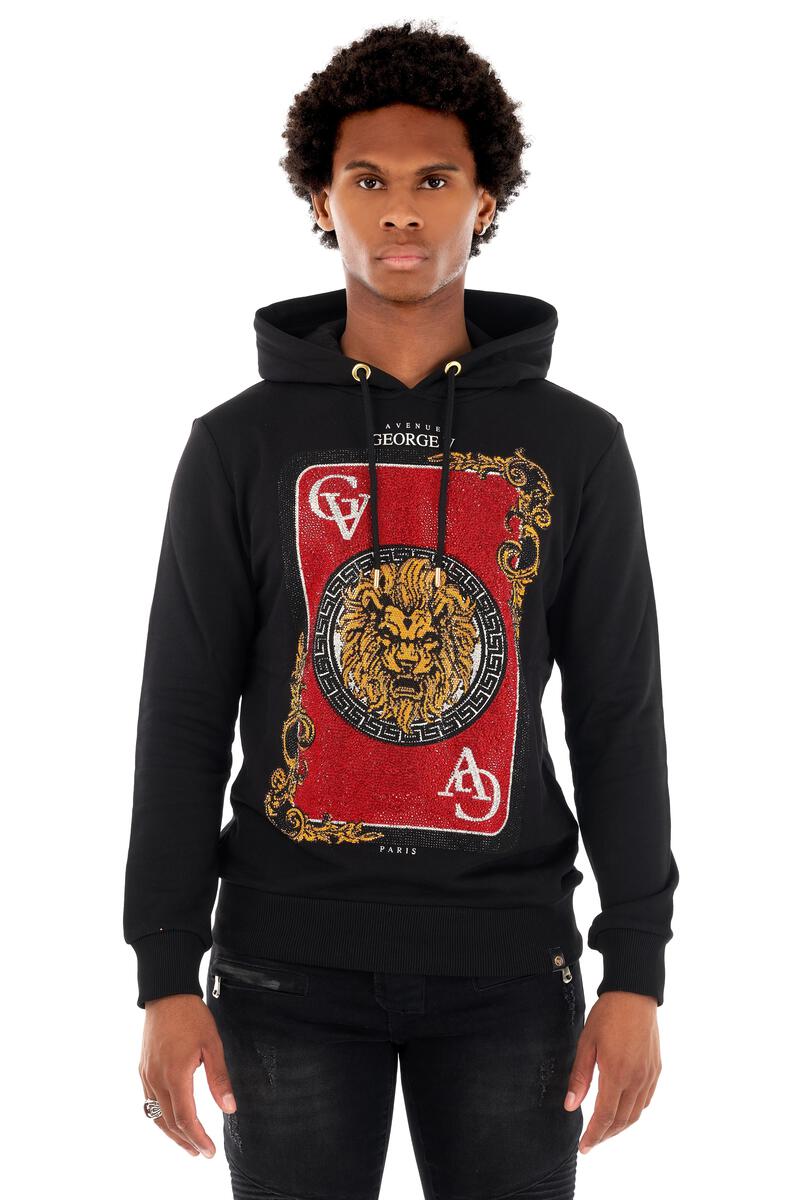 GV Leo Card Hoodie-Black ( GV 2316 )