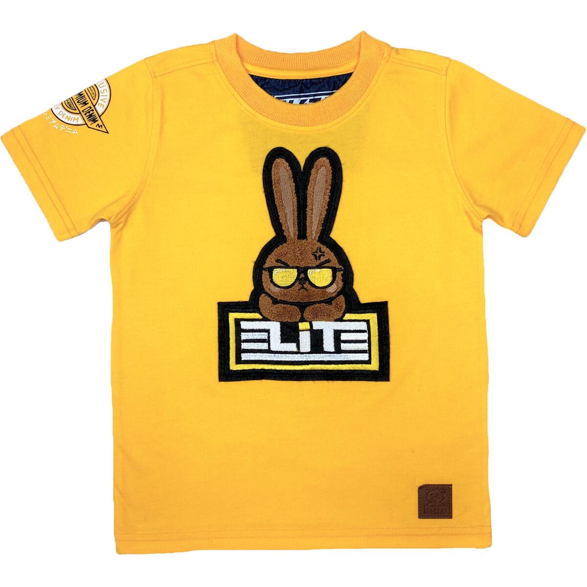 Yellow Elite Bunny Kids Tee