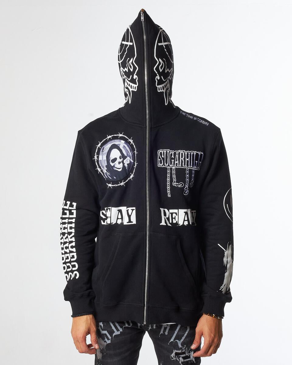 Ruthless Full-Zip Hoodie-Black