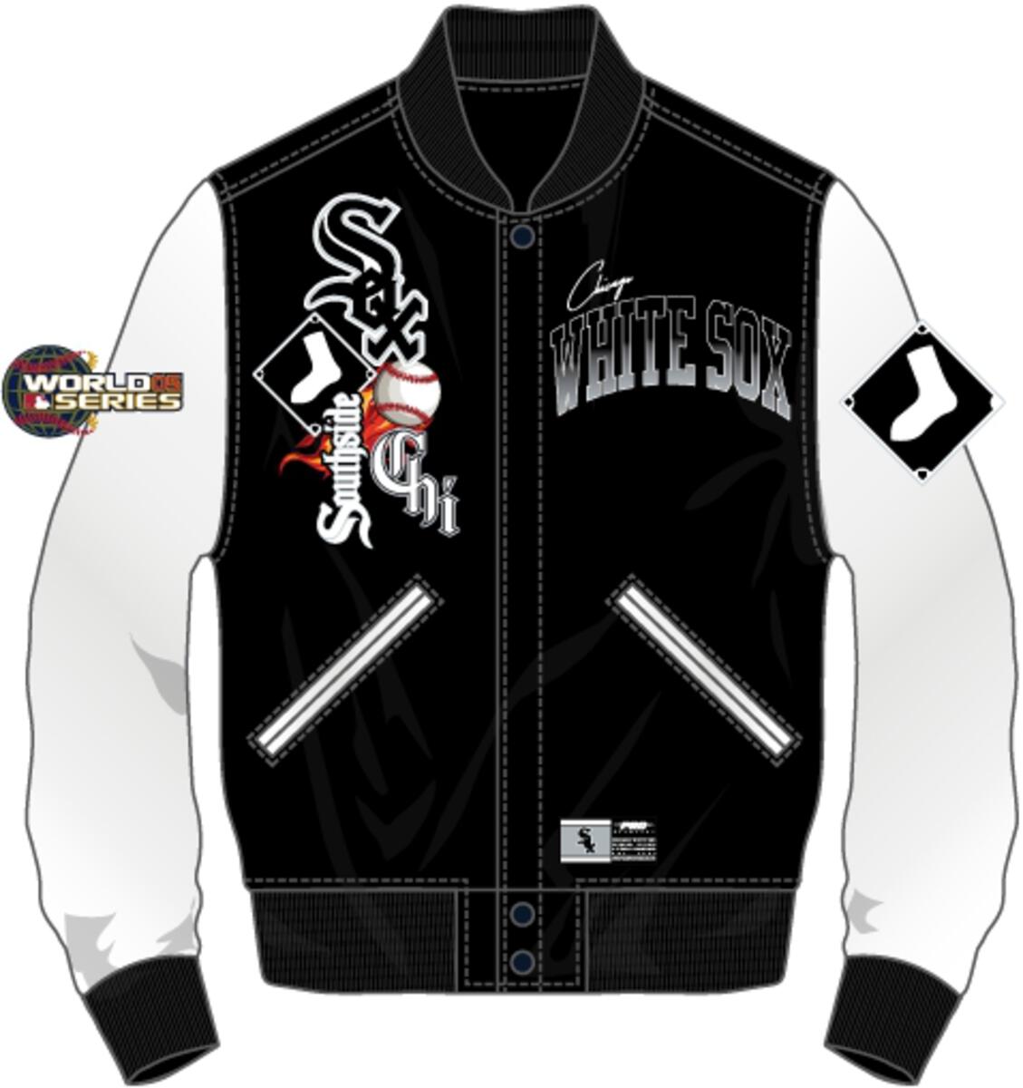Shop Pro Standard Chicago White Sox Logo Varsity Jacket LCW633411-BLW black