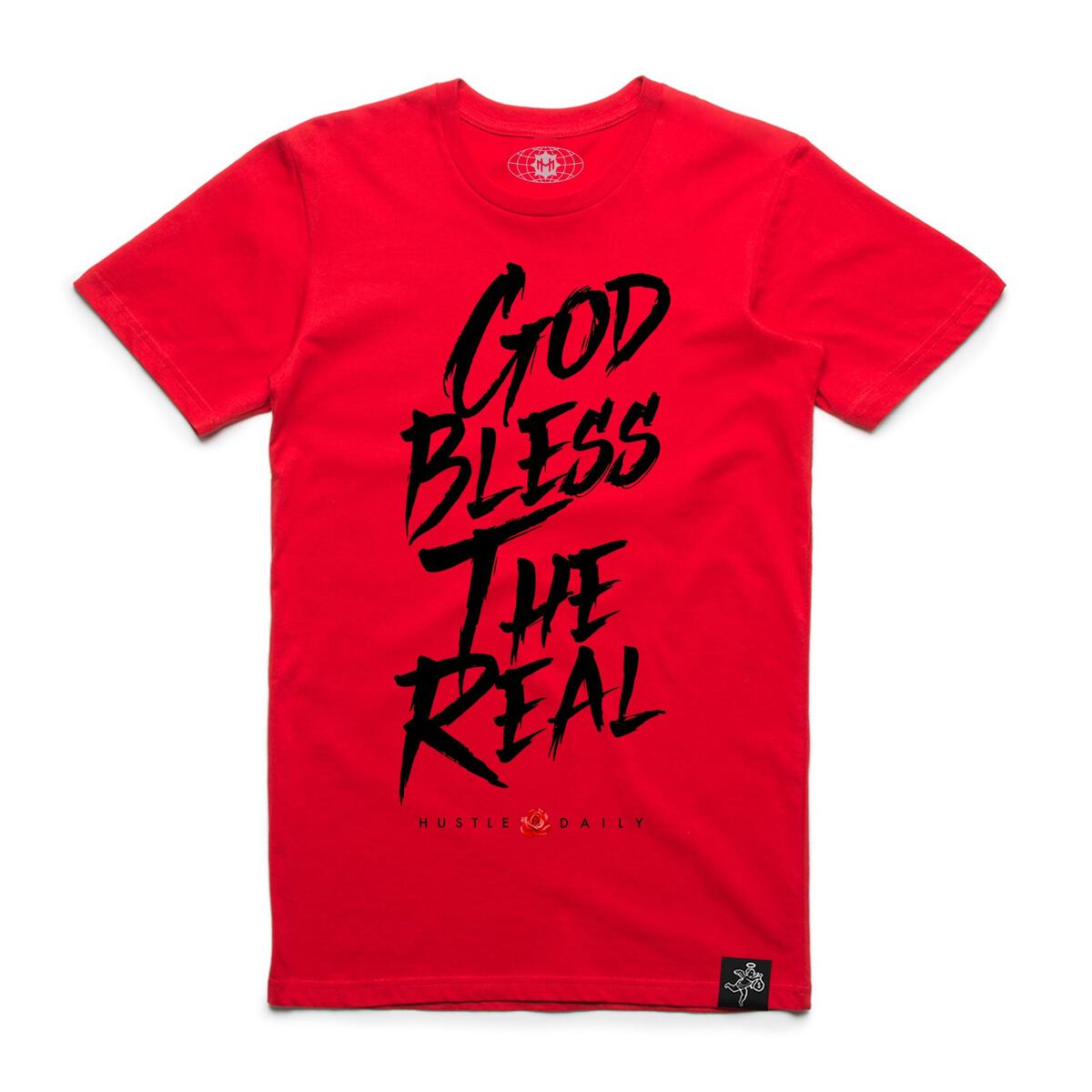 HM-God Bless The Real Tee - Red