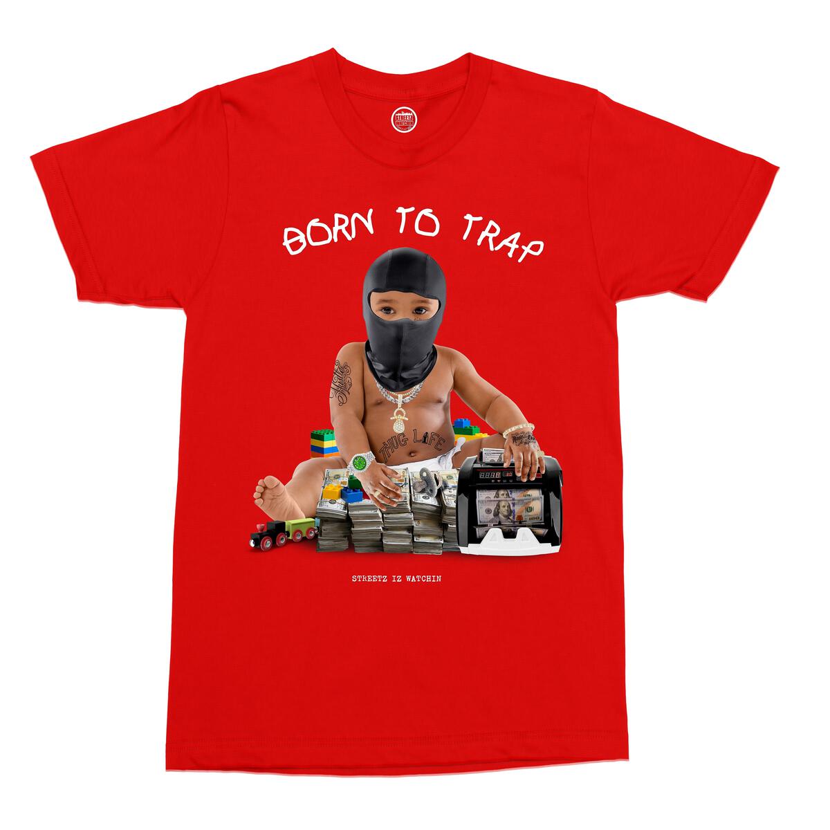 Streetz Iz Watchin - Trap Baby 2 Tee - Red