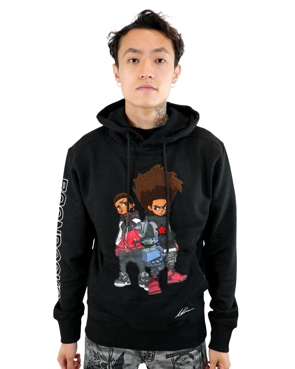 deKryptic x The Boondocks (BD-KT-113) - Huey Robot Arm Hoodie - Black