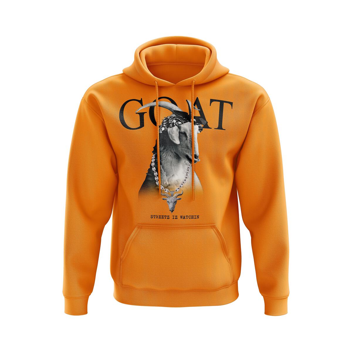 Orange goat hoodie sale