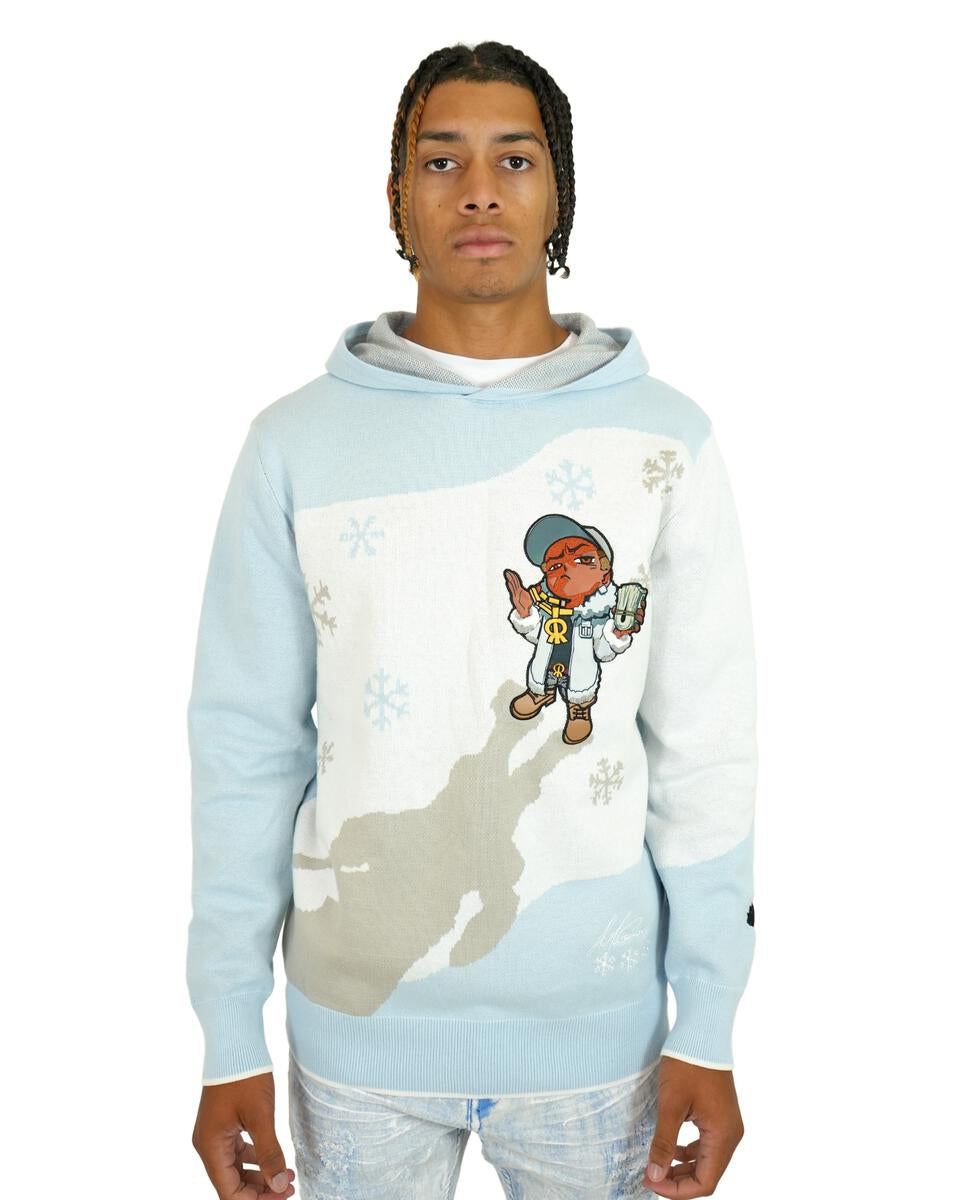 deKryptic x The Boondocks (BD-SWT-003) - Ice Cold Riley Hoodie - Blue