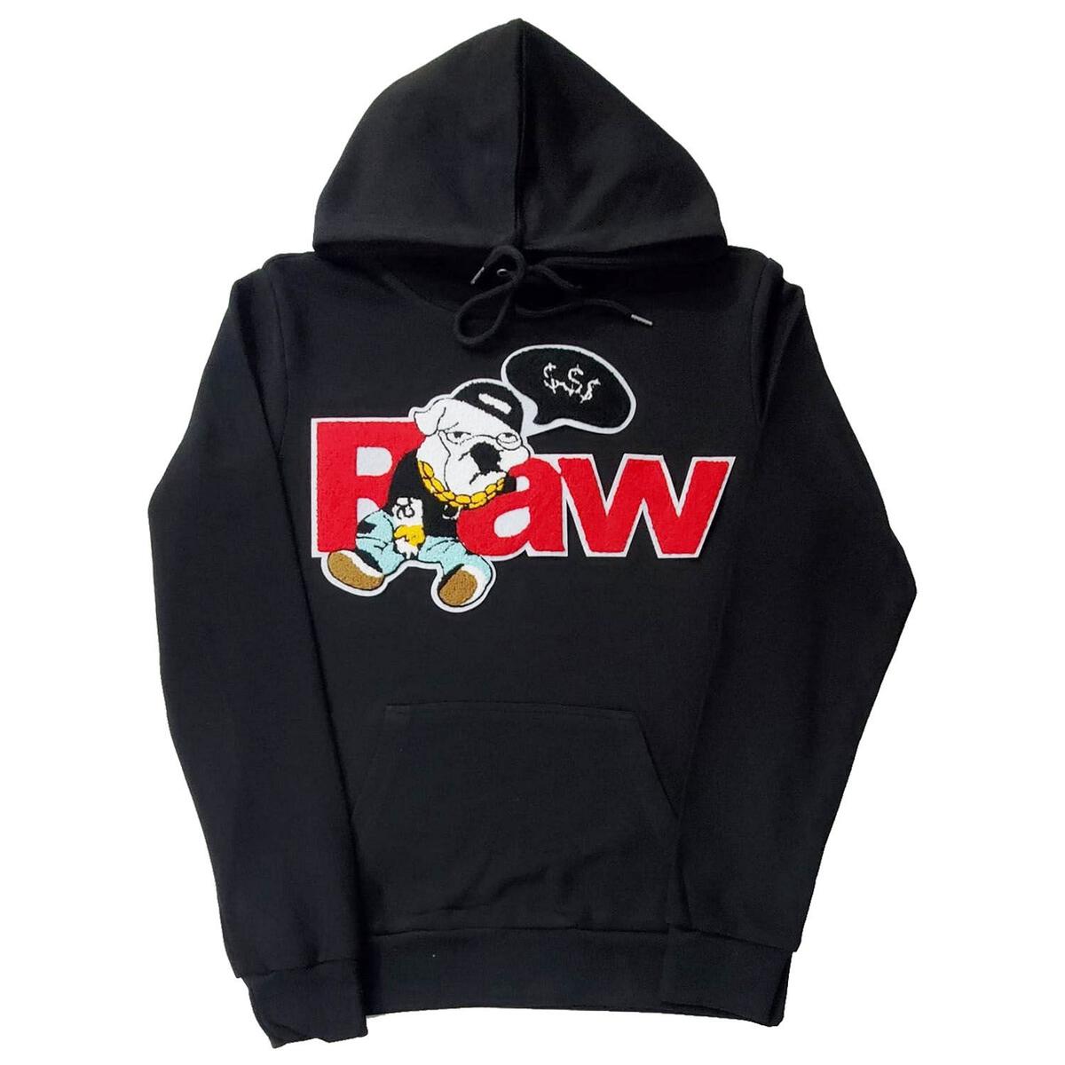 Rawyalty - Bulldog Silicone Hoodie - Black