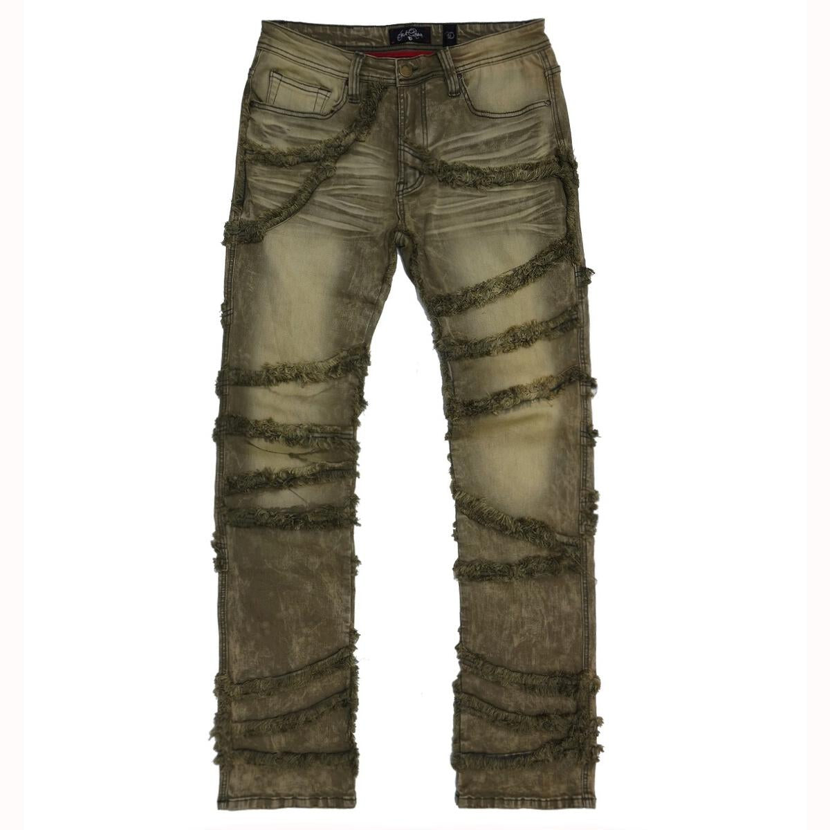 Frost Originals - Leon Stack Jeans - Olive (F1705)