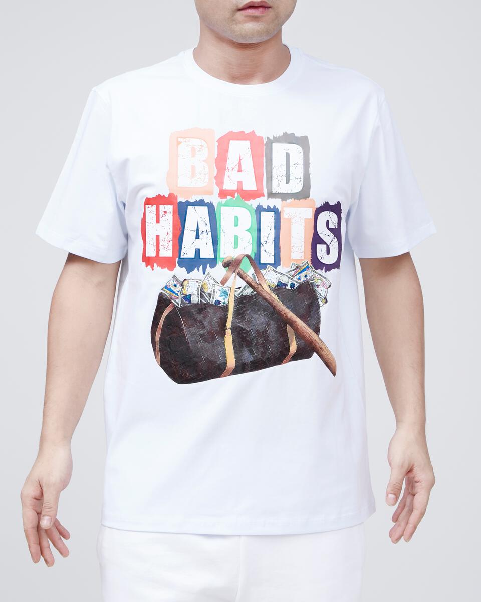 Roku Studio - The Bag & Bad Habits Tee - White (RK1480926)