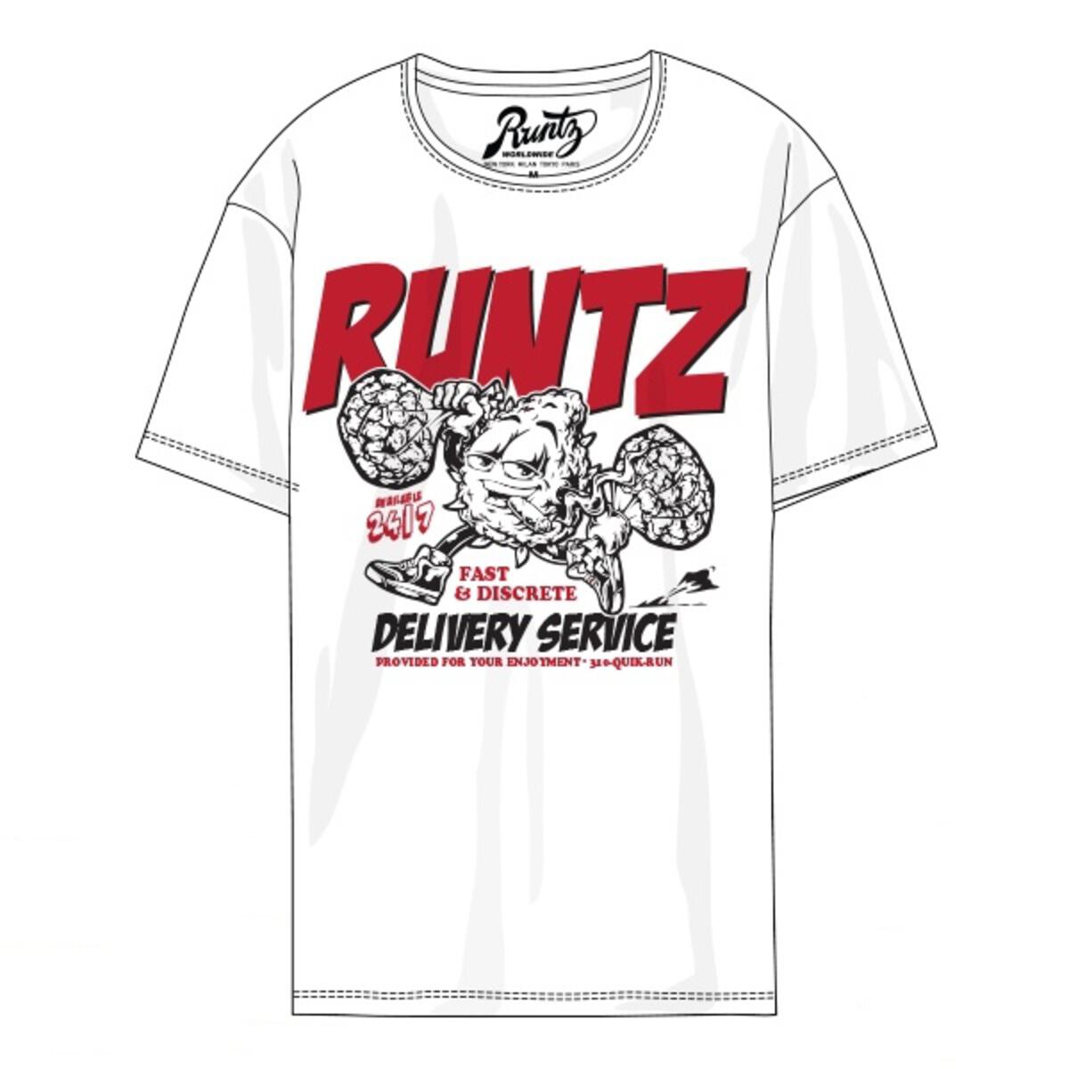 Runtz Delivery Tee - White