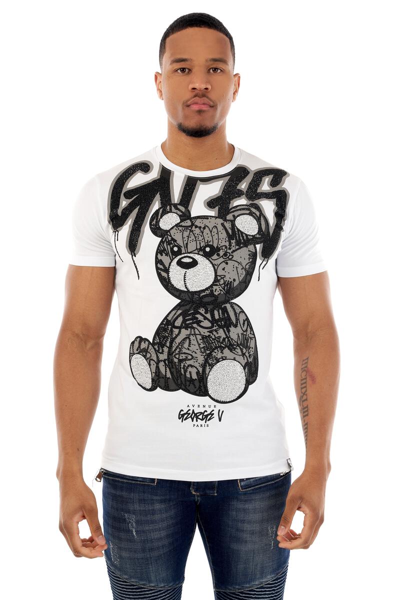 GV 75 Bear Tee - White/Silver (GV2514)