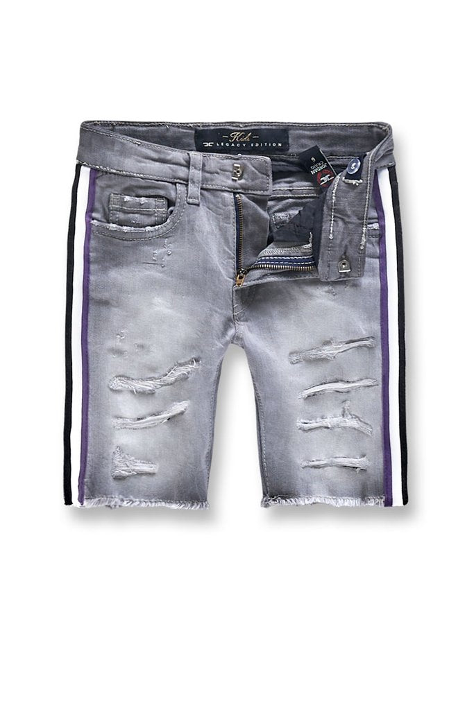 Jordan Craig Kids-Daytona Striped Shorts-Grape-J3157SKG