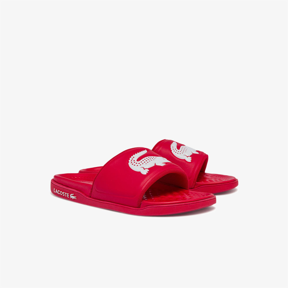 Men's Croco Dualiste Synthetic Slides - Red/White