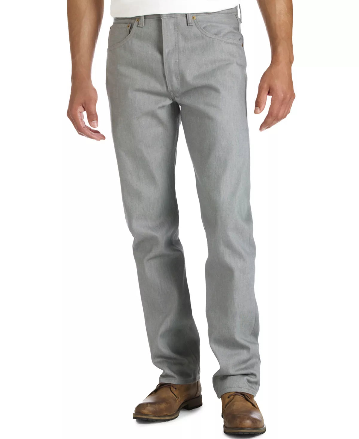 Levi's - Original Shrink-to-Fit Non-Stretch Jeans - Silver Rigid