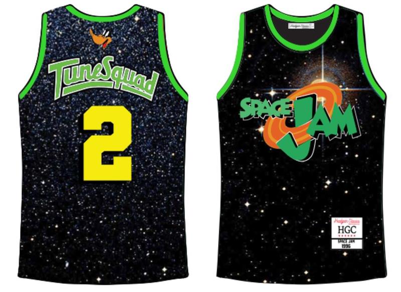 Headgear-Space Jam Basketball Jersey-Black/Green