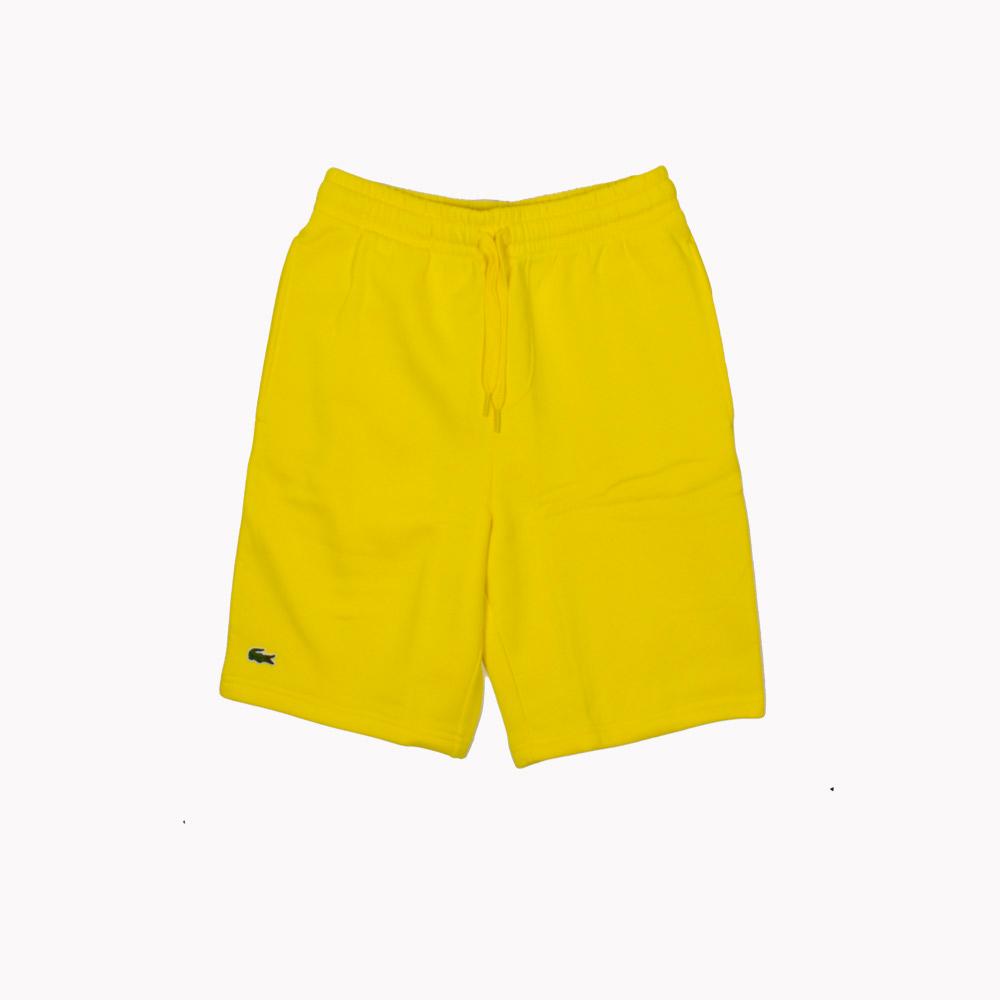 LaCoste-Men's SPORT Tennis Fleece Shorts-Yellow • 7GC-GH2136-51