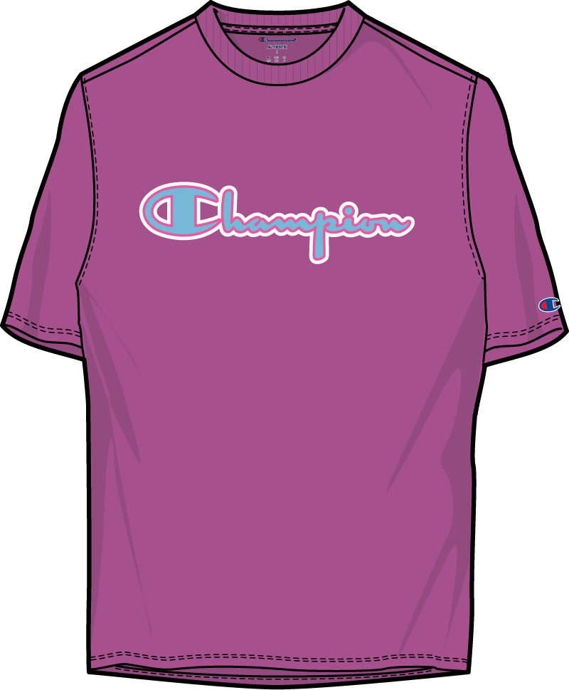 Champion-Heritage Short Sleeve-P.Pink-GT19Y08205
