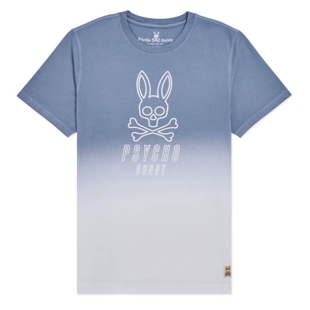 Psycho Bunny Kids-Boys Fairbanks Crew Neck Tee-Lapis Blue