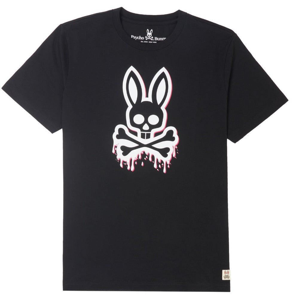 Psycho Bunny-Portland Graphic Tee-Black