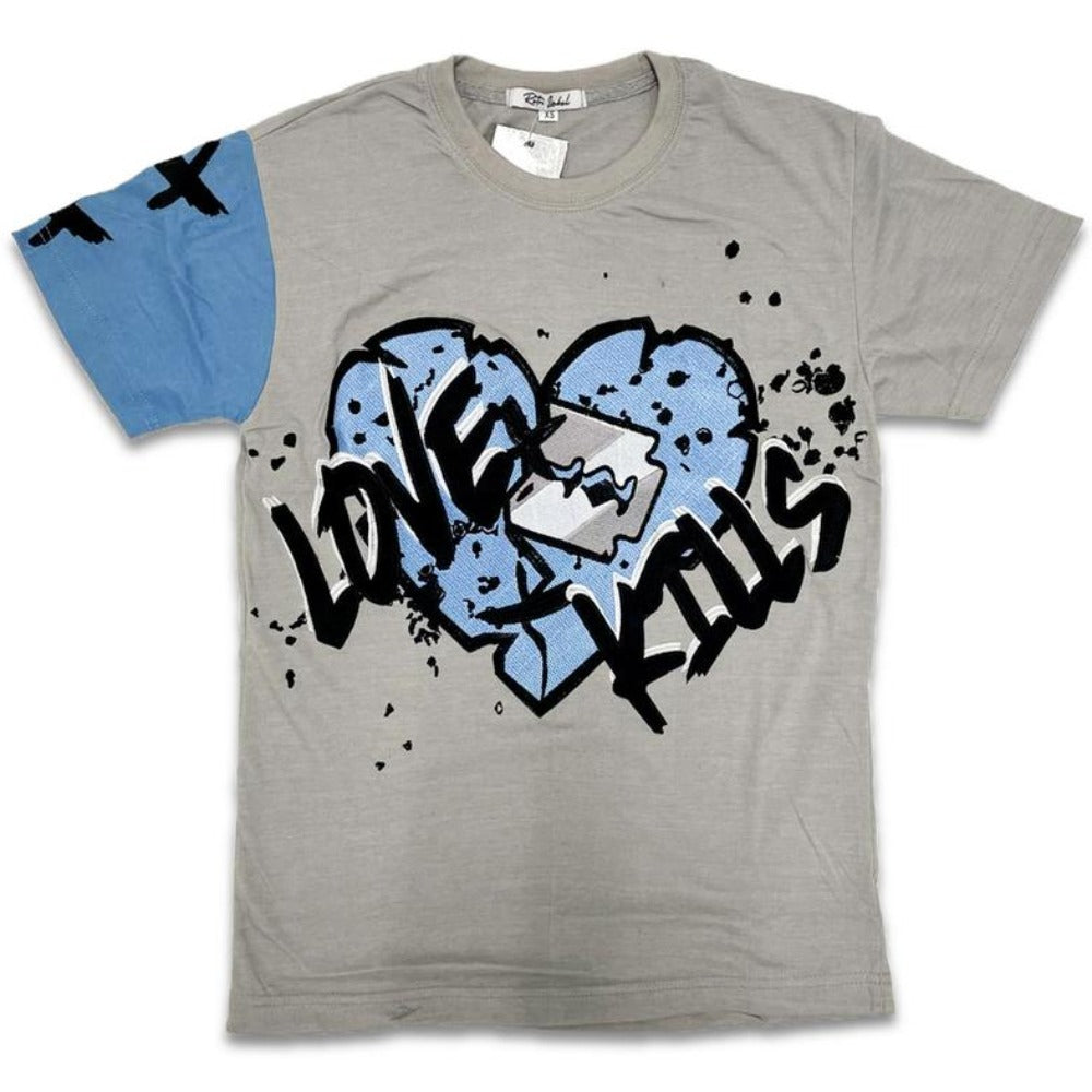 Retro Label-Love Kills Shirt-Retro 4 UNC