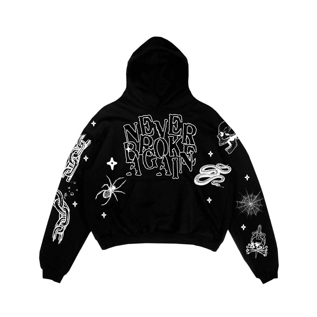 NBA Skull Hoody-Black