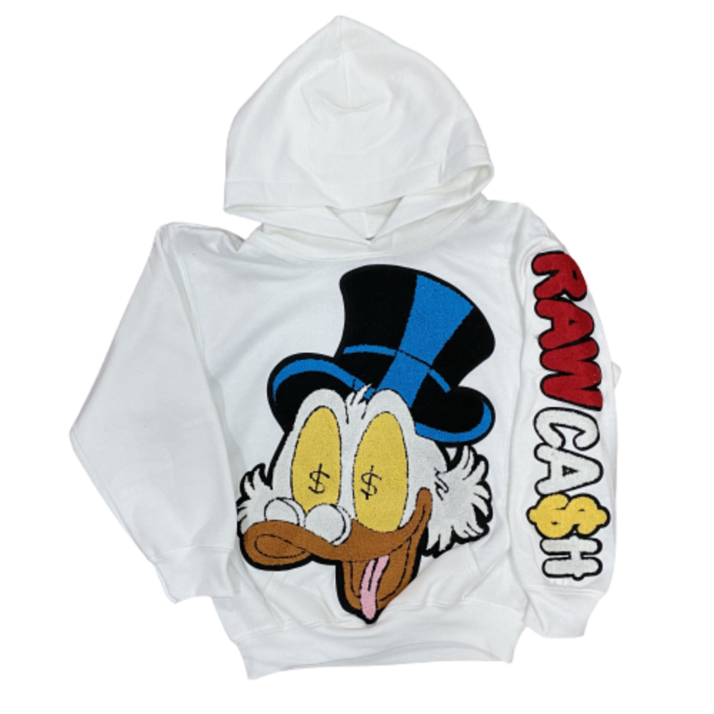 Rawyalty-Kids Raw Cash Hoodie-White