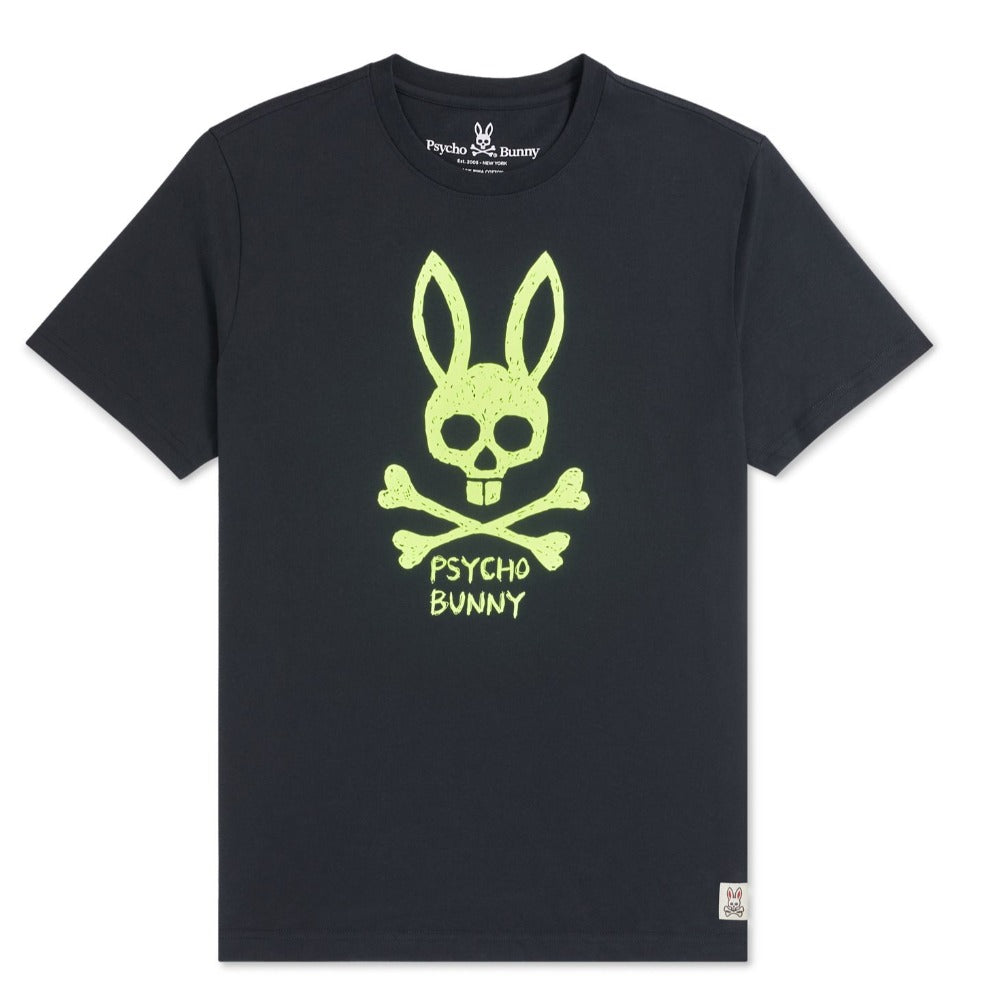 Psycho Bunny-Jasper Graphic Tee-Navy Blue