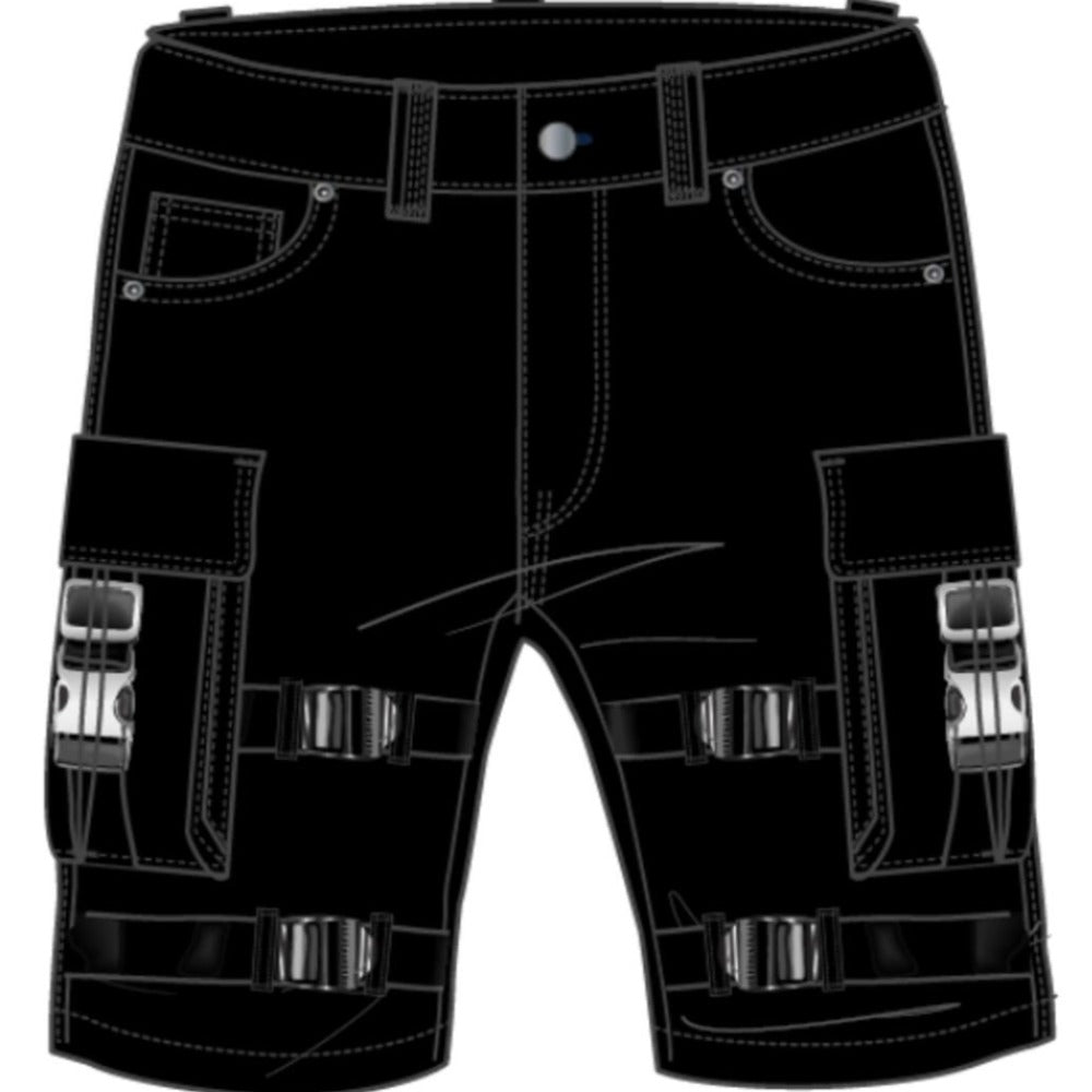 Preme-The Traveler Cargo Shorts-Black