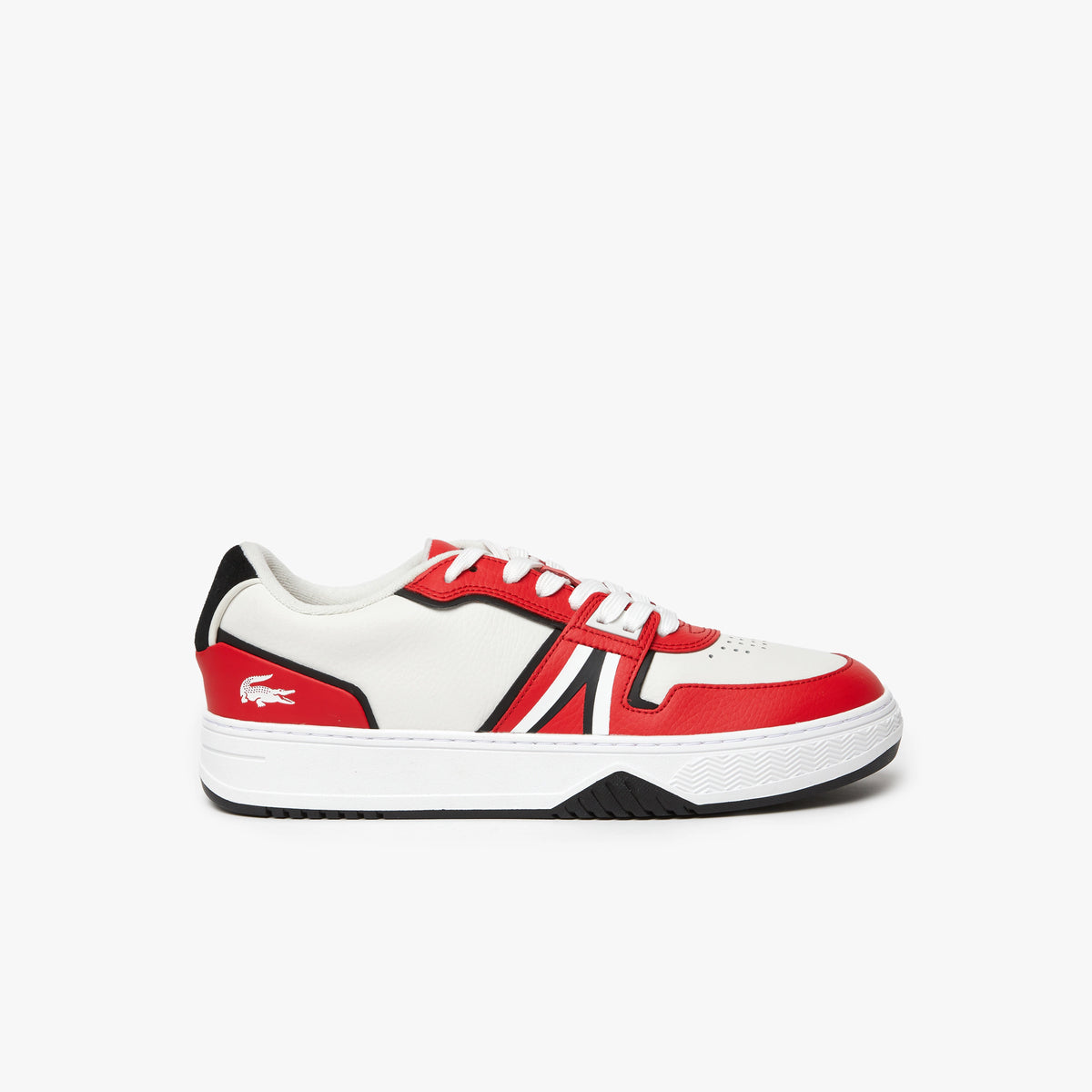 Men's Lacoste L001 Leather Sneakers - Red/White 17K