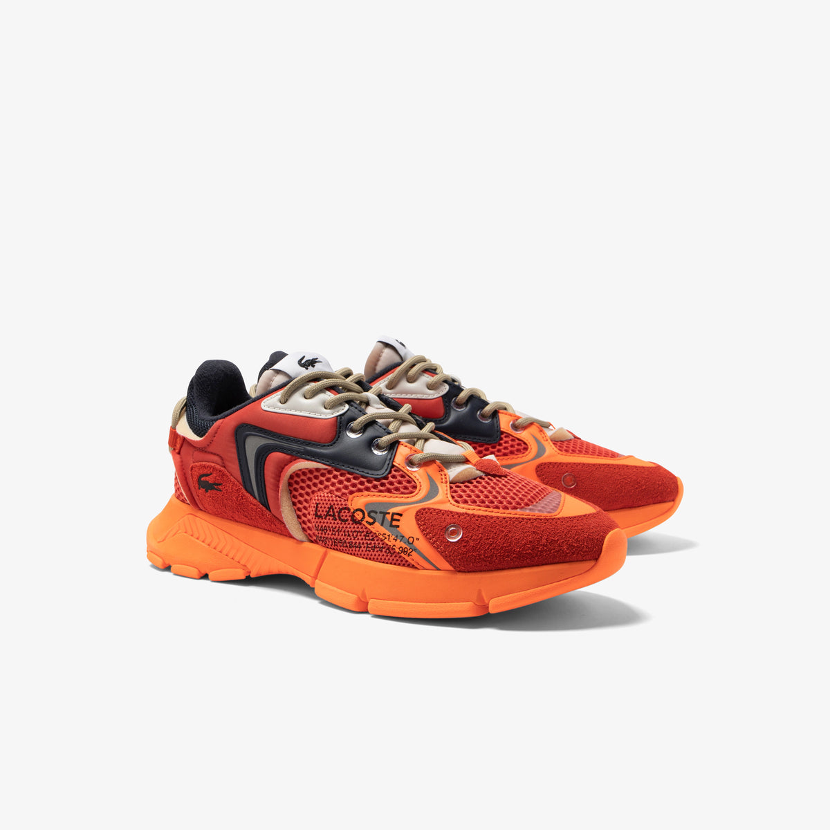Lacoste - L003 Neo Textile Sneakers - Red/Orange
